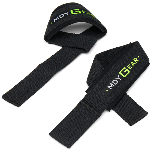 M Double You Powerlifting Straps - Neoprene - per paar.