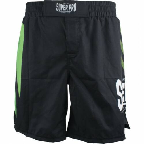 Super Pro Fightshort No Mercy - Heren - Zwart met groen