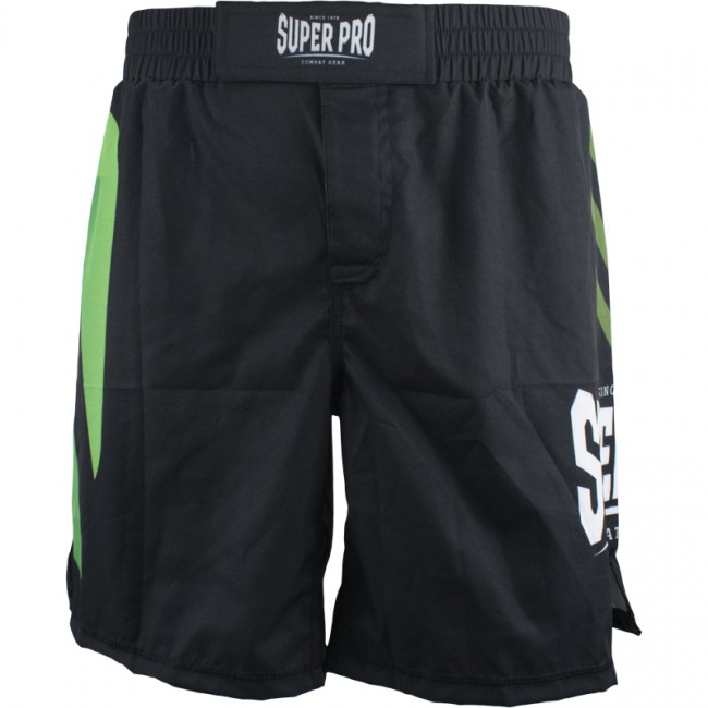 Super Pro Fightshort No Mercy - Heren - Zwart met groen