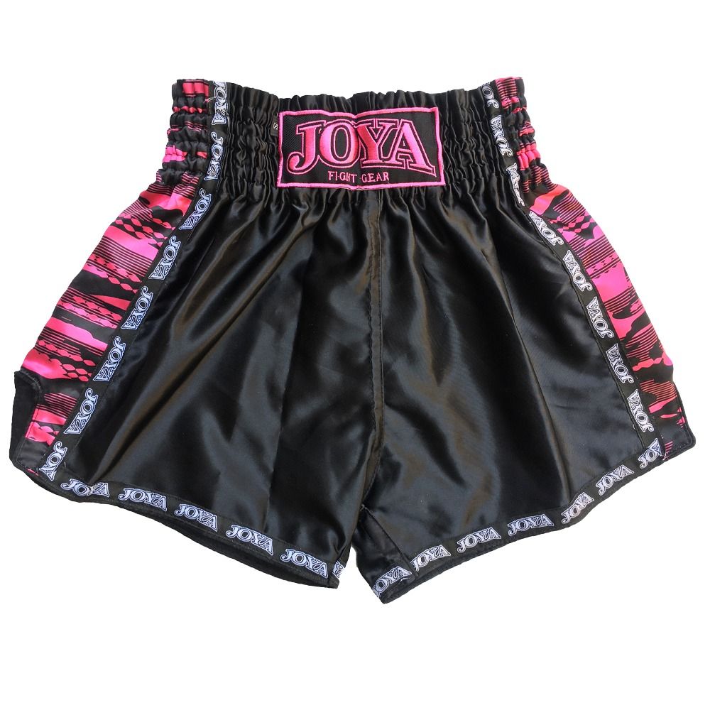 Joya Camo V2 Fightshort - Kickboksbroekje - Zwart/Roze