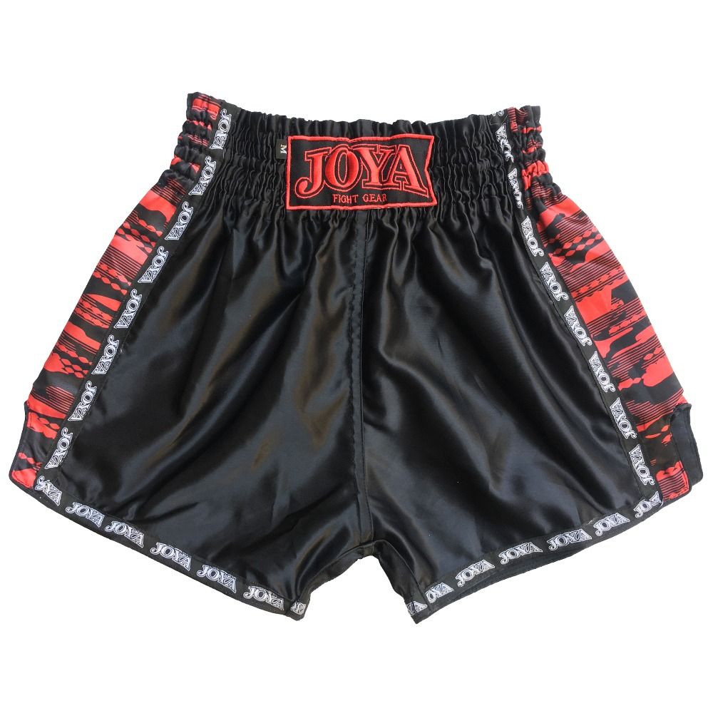Joya Camo V2 Fightshort - Kickboksbroekje - Zwart/Rood