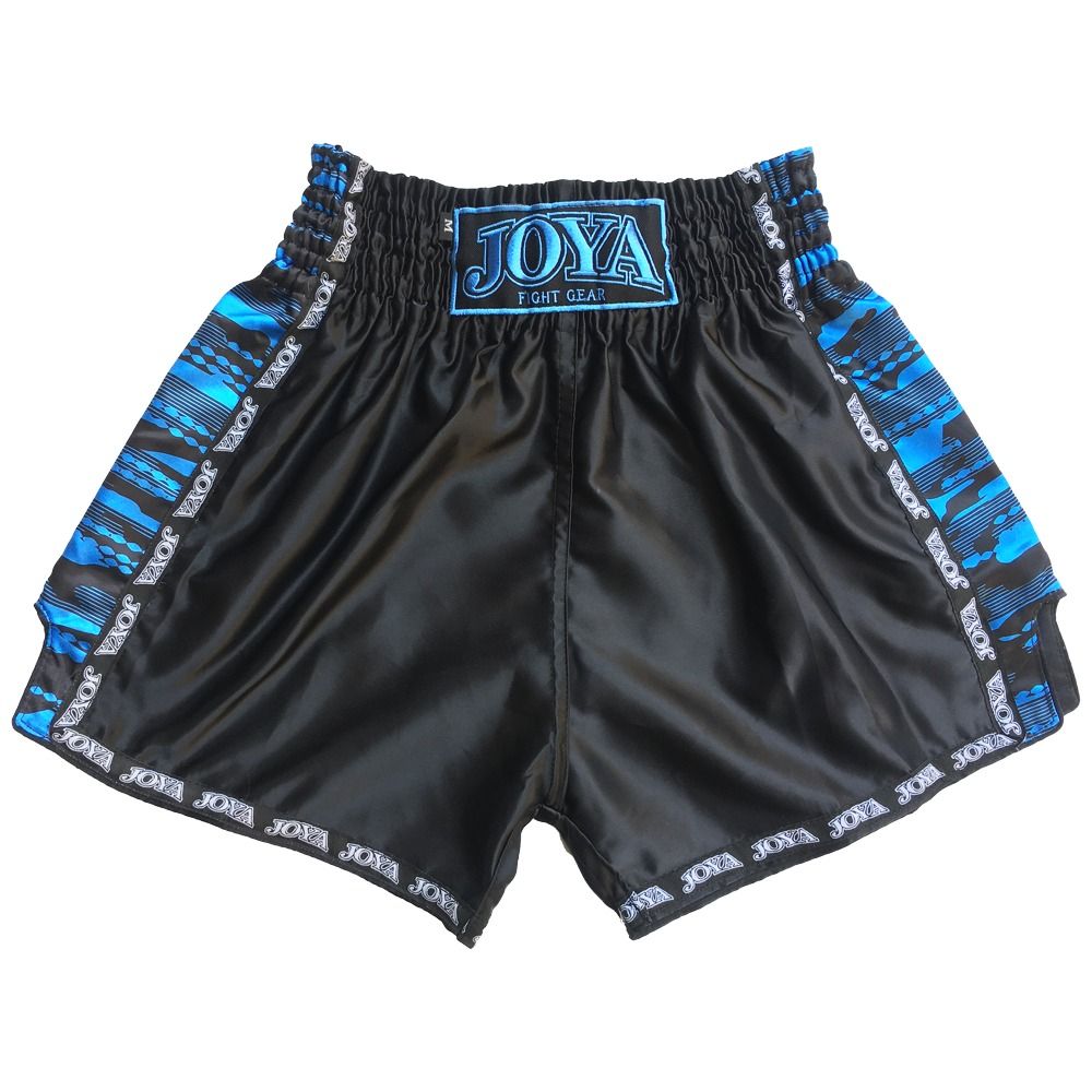 Joya Camo V2 Fightshort - Kickboksbroekje - Zwart/Blauw