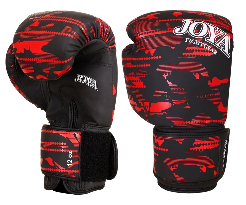 Joya Camo V2 Kickbokshandschoenen PU - Zwart/Rood