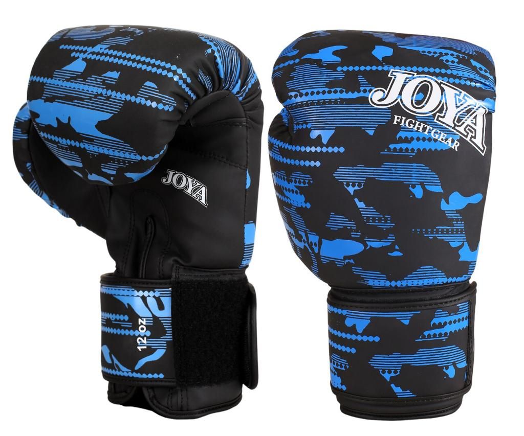 Joya Camo V2 Kickbokshandschoenen PU - Zwart/Blauw