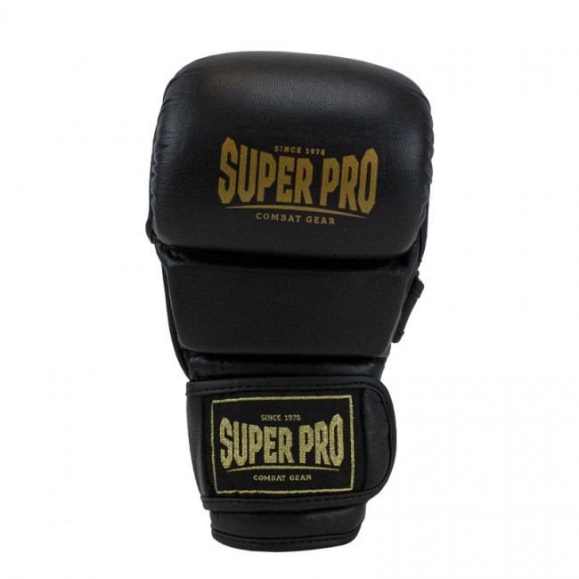 Super Pro MMA Shooter Handschoenen – Zwart met goud 7