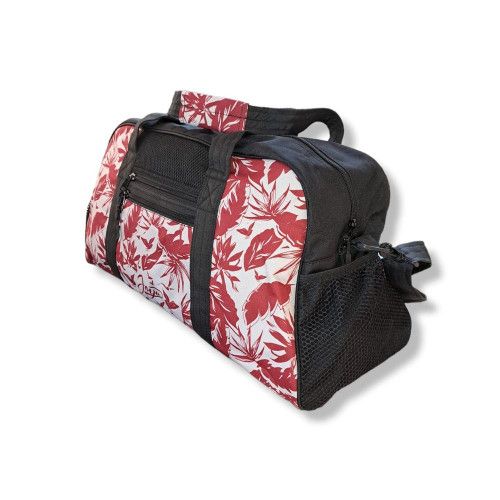 Joya Flower Sporttas - Zwart met rood - 63 x 33 x 25cm