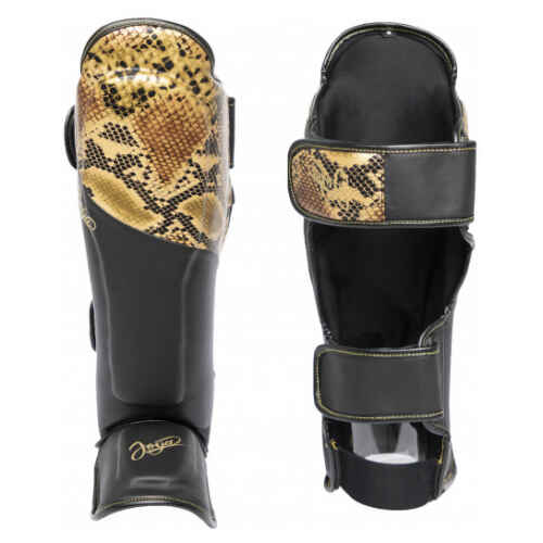 Joya Snake Scheenbeschermers - Skintex - Zwart / Goud