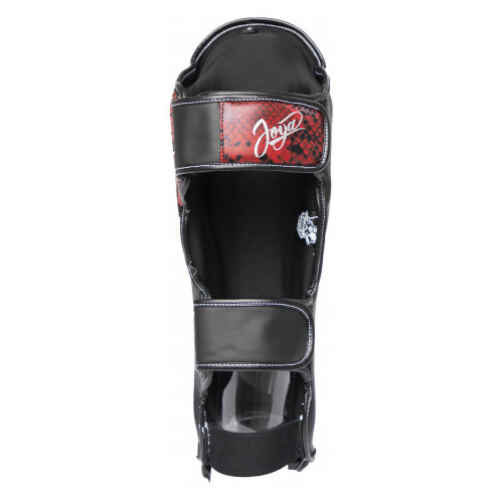 Joya Snake Scheenbeschermers  - Skintex - Zwart / Rood