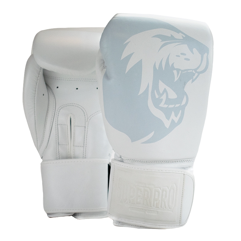 Super Pro Legend Bokshandschoenen - Leer - Wit