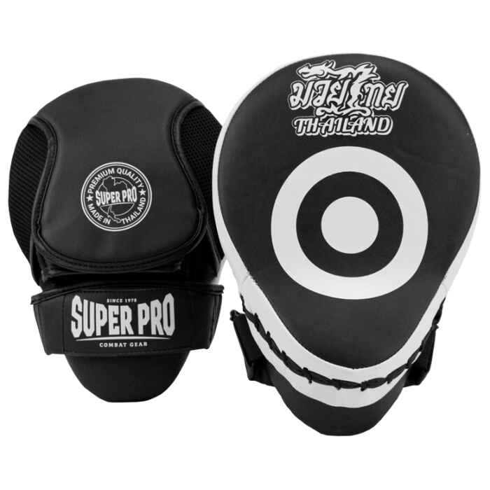 Super Pro Leather Focus Pads Pattaya Zwart (per paar)