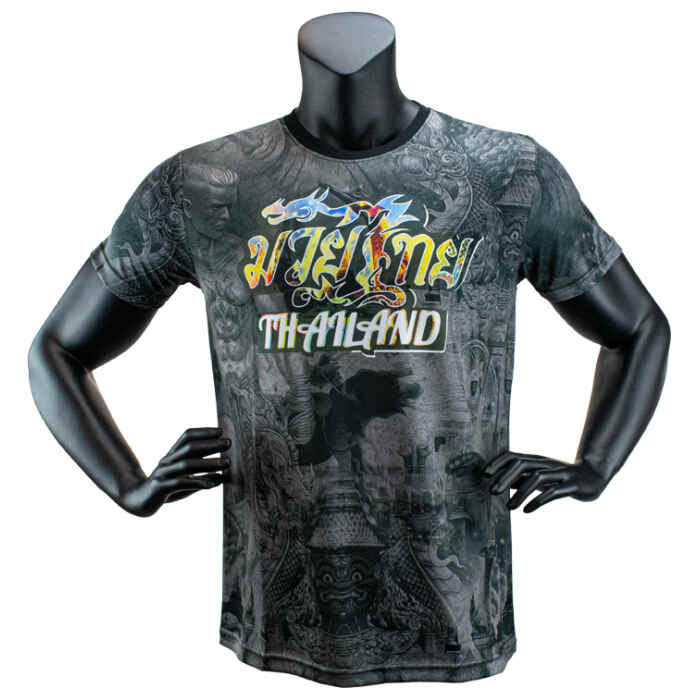Super Pro Thai Dry Gear - Polyester - T-Shirt Pattaya Zwart