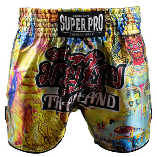 Super Pro Thai Broekje - Polyester - Pattaya Geel