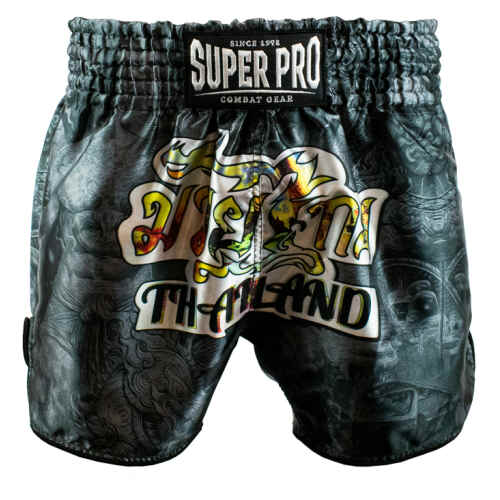 Super Pro Thai Broekje - Polyester - Pattaya Zwart