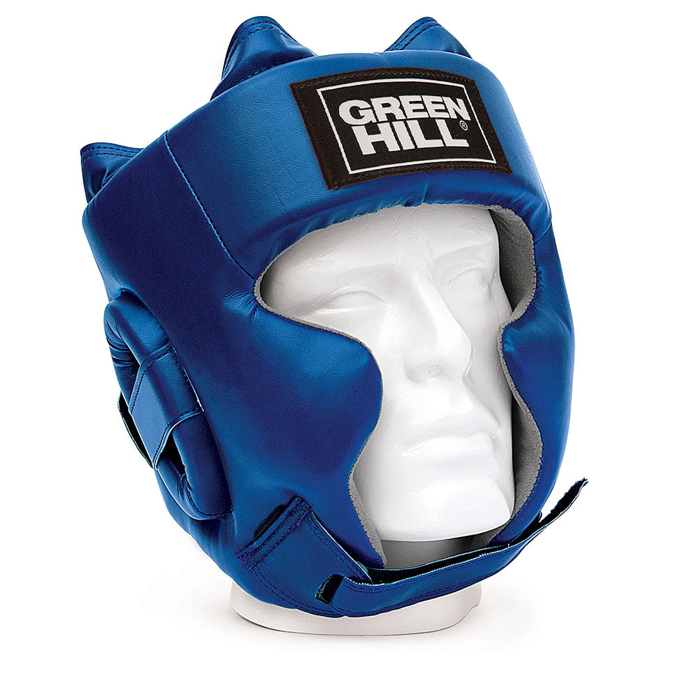 Green Hill Sparring Hoofdbeschermer - Kunstleer - Blauw