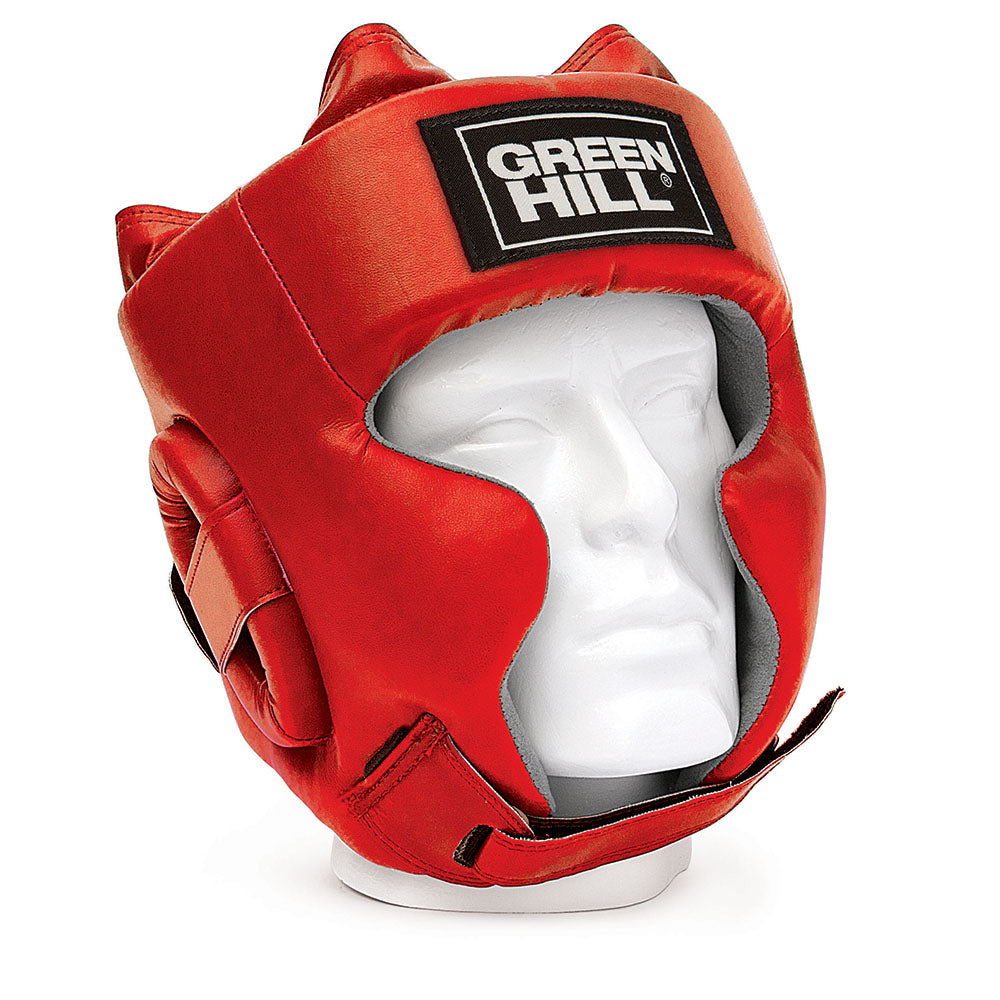 Green Hill Sparring Hoofdbeschermer - Kunstleer - Rood