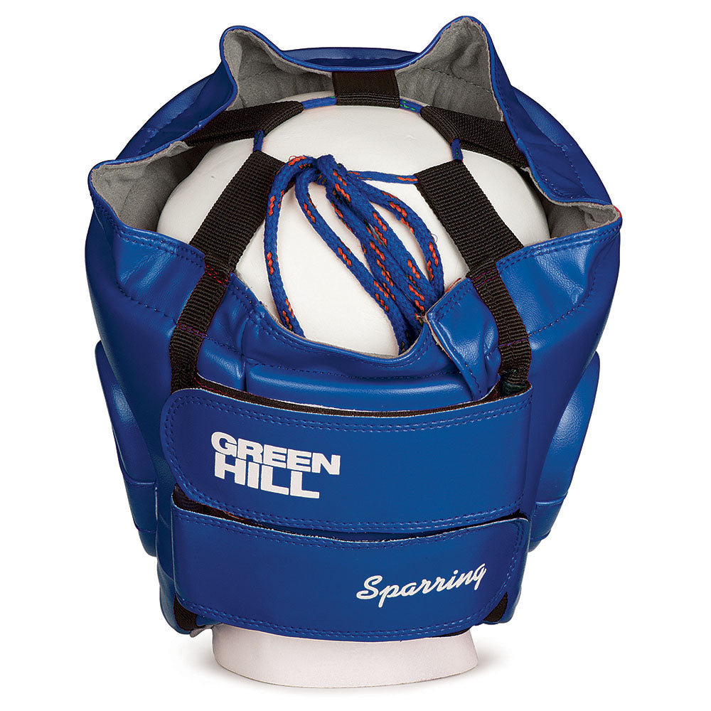 Green Hill Sparring Hoofdbeschermer - Kunstleer - Blauw