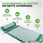 Tunturi Spijkermat - Acupressuur Mat en Kussen - Beige