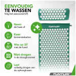 Tunturi Spijkermat - Acupressuur Mat en Kussen - Beige
