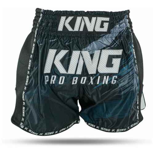 King KPB Kickboks broekje - Storm 1 - Zwart met blauw
