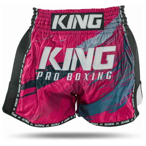 King KPB Kickboks broekje - Storm 3 - Roze met blauw - jokasport.nl