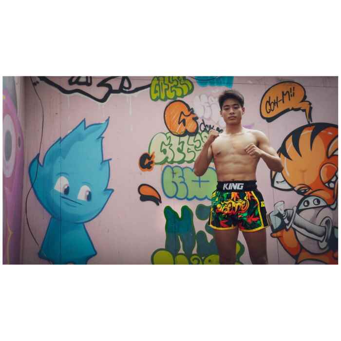 King KPB Kickboks broekje - Weed - Wiet