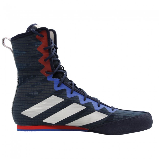 Adidas Box Hog 4 - Boksschoenen - Zwart/Blauw/Rood