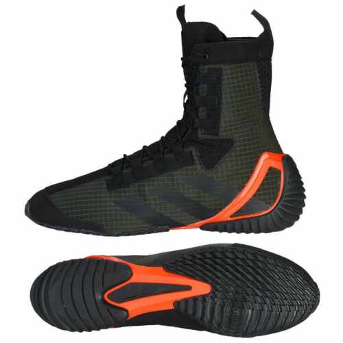 Adidas Speedex 23 - Boksschoenen-Zwart/Groen/Oranje jokasport.nl