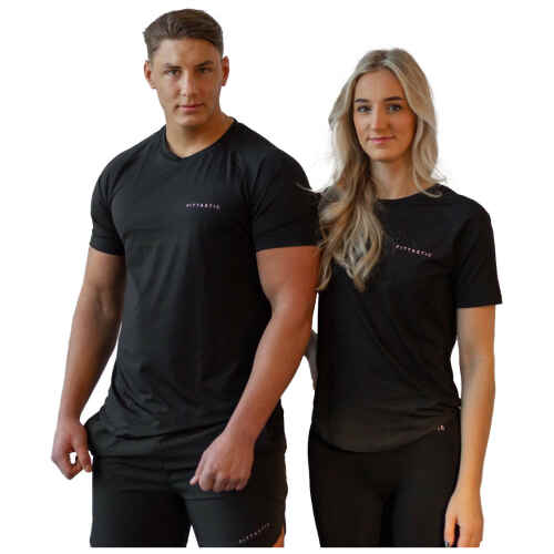 Fittastic Sportswear Bold Black Shirt