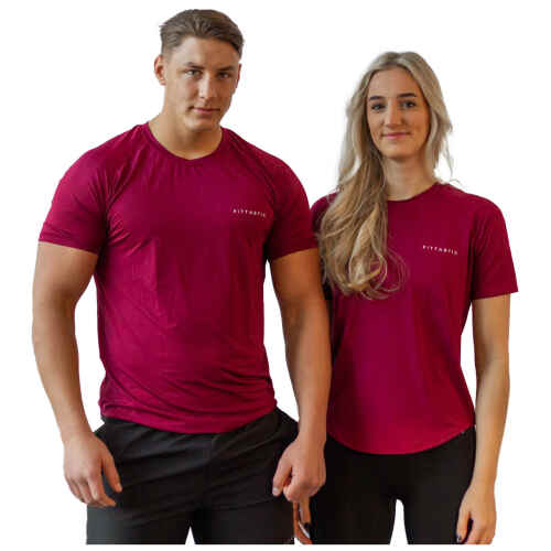Fittastic Sportswear Bordeaux Red Shirt