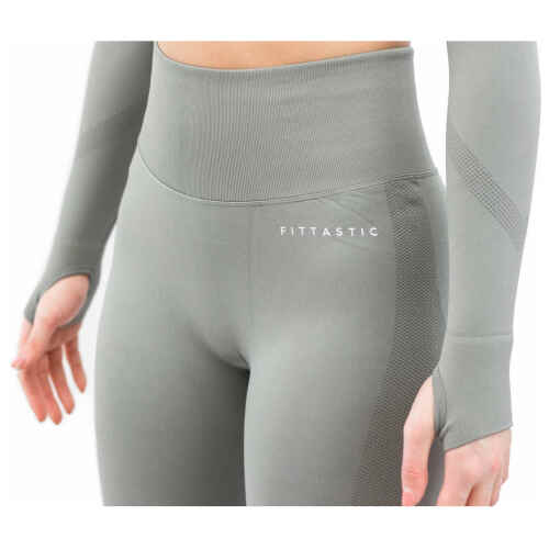 Fittastic Sportswear Legging Trendy Gray