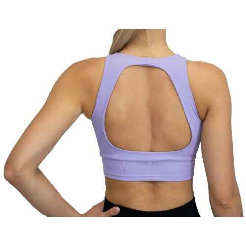 Fittastic Sportswear No Sleeve Backless Top Purple