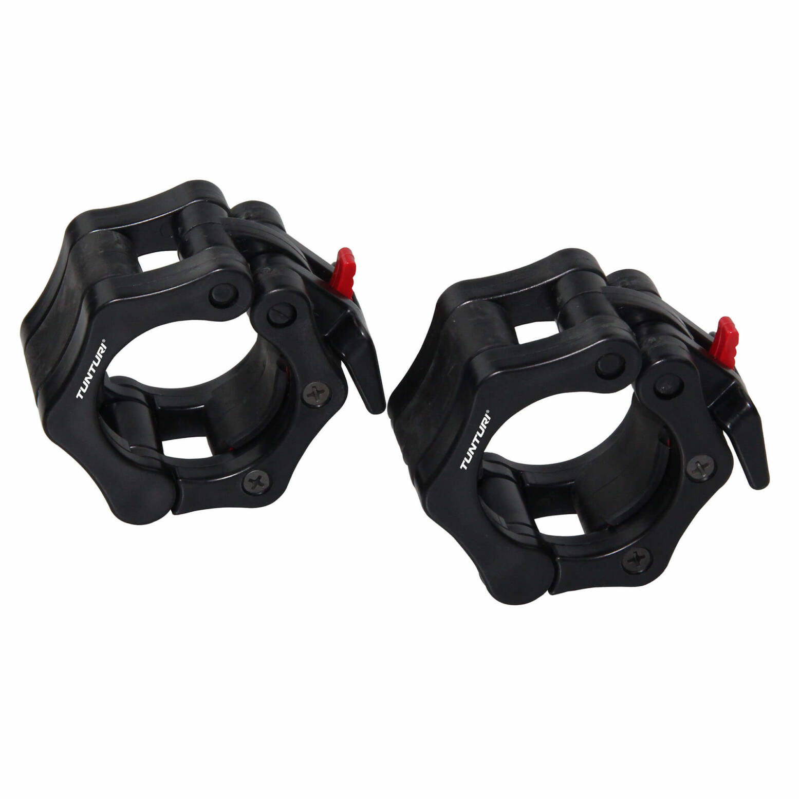 Tunturi Olympic Lock Jaw Collars - Halterstangsluiters - Paar - Zwart