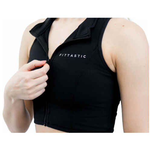 Fittastic Sportswear Zip Top Black