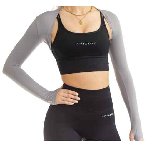 Fittasstic Sportswear Bolero Top Gray
