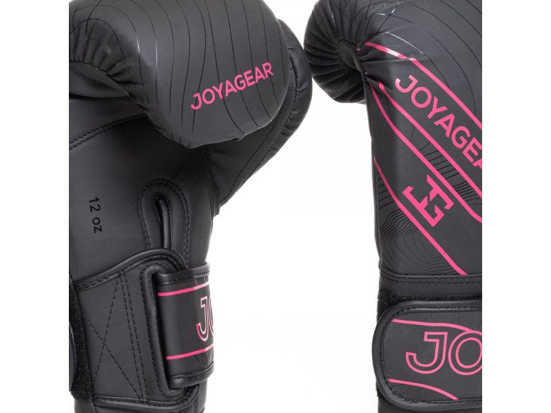 Joya Essential - PU Bokshandschoenen - Zwart met roze