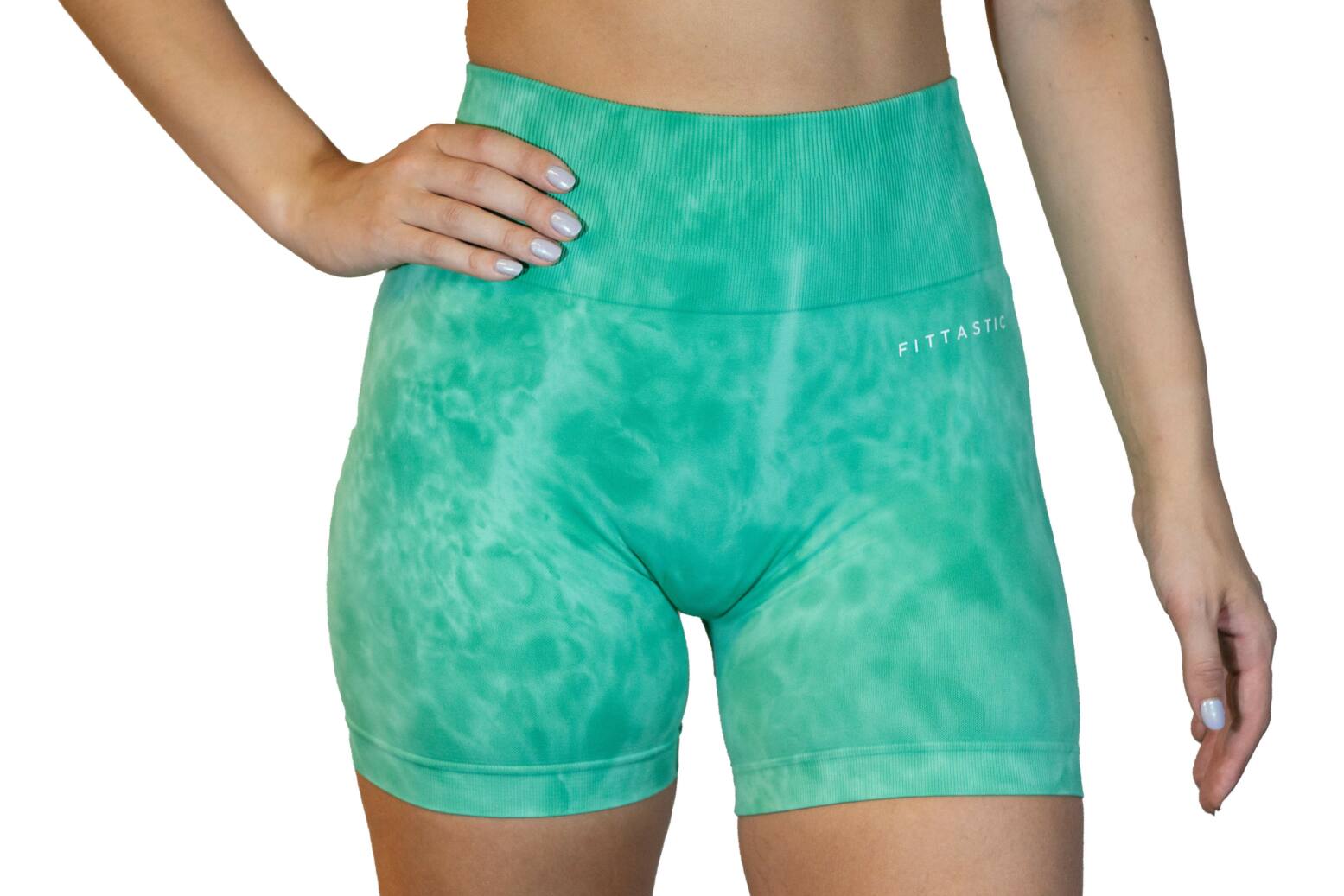 Fittasstic Sportswear Tie Dye Shorts Green