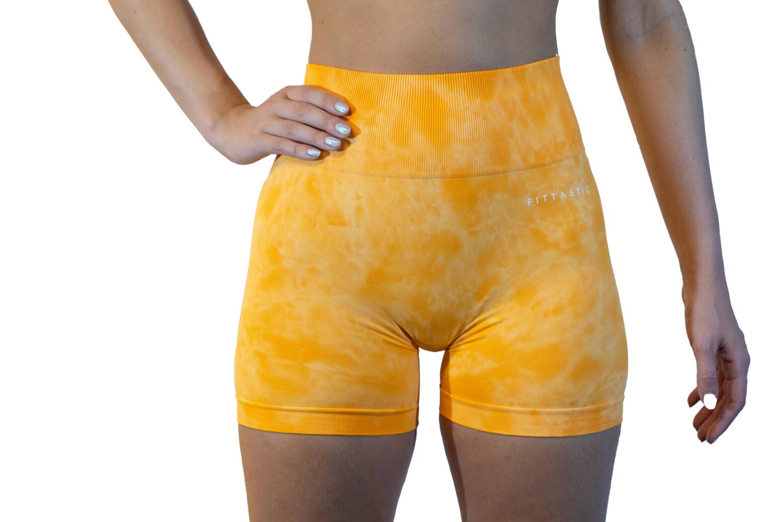 Fittasstic Sportswear Tie Dye Shorts Orange