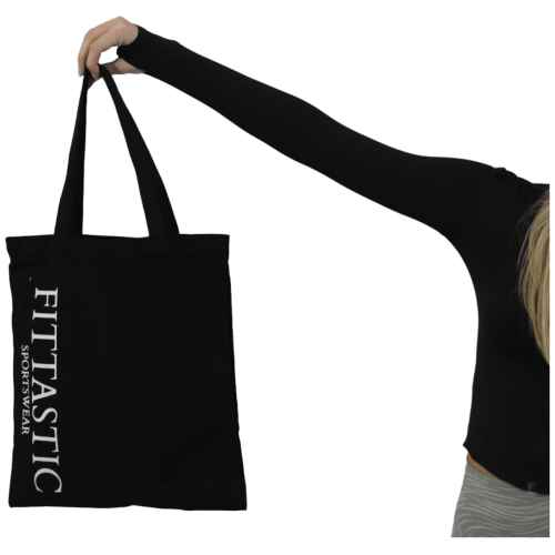 Fittastic Sportswear Totebag 2.0 - Draagtas Katoen - Zwart