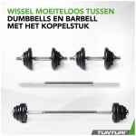 Tunturi Halter & Dumbells Set - 20 kg, Ijzer