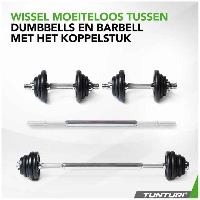 Tunturi Halter & Dumbells Set - 20 kg, Ijzer