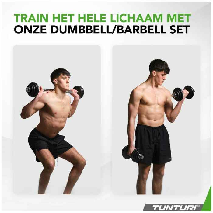 Tunturi Halter & Dumbells Set - 20 kg, Ijzer