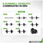 Tunturi Halter & Dumbells Set - 20 kg, Ijzer