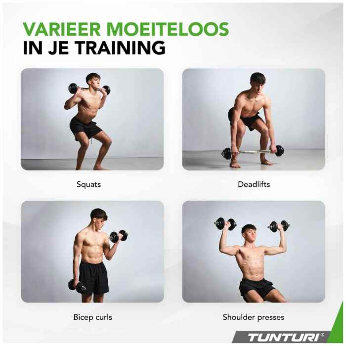 Tunturi Halter & Dumbells Set - 20 kg, Ijzer