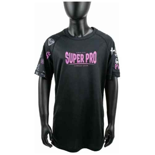 Super Pro Shirt Kids - Kinderen - Bear - Zwart / Roze