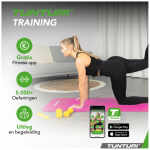 Tunturi Fitnessmat NBR 15mm - met draagkoord - Roze