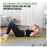 Tunturi Fitnessmat NBR 15mm - met draagkoord - Legergroen