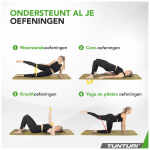Tunturi Fitnessmat NBR 15mm - met draagkoord - Legergroen