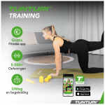 Tunturi Fitnessmat NBR 15mm - met draagkoord - Legergroen