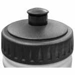 Jokasport 500ml bidon, wit met zwart deksel en logo, BPA-vrij - jokasport.nl