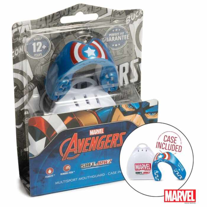 Marvel x SafeJawz - Gel Bitje - Captain America - jokasport.nl